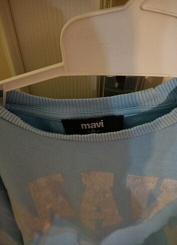 m Beden Mavi mârka sweatshirt 