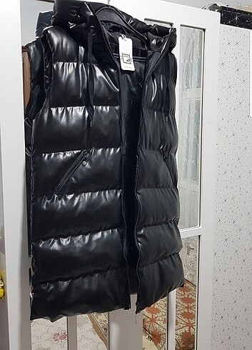 Şişme mont şişme yelek şişme uzun yelek