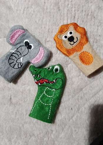 Renkli Hayvan Figürlü Parmak Kuklaları - Görsel 3