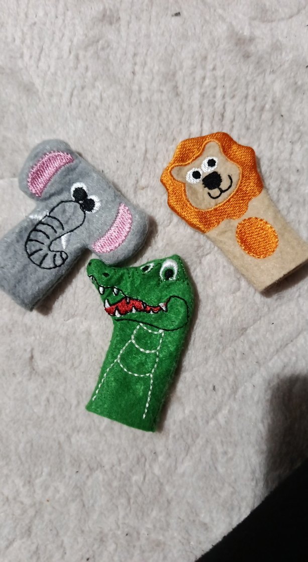 Renkli Hayvan Figürlü Parmak Kuklaları - Görsel 3