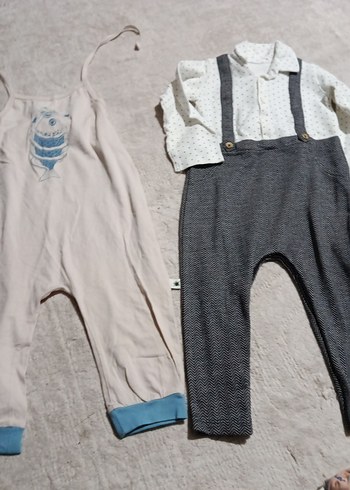 Kız Çocuk Mavi Baskılı Kemerli Askısız Atlet - Görsel 4