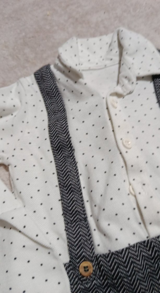 Kız Çocuk Mavi Baskılı Kemerli Askısız Atlet - Görsel 5