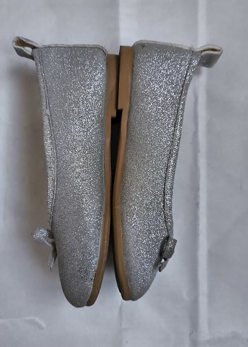 Kız Çocuk Gri Tokalı Babet Ayakkabı - Görsel 2