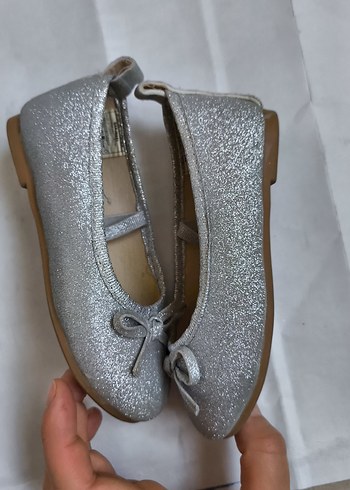 Kız Çocuk Gri Tokalı Babet Ayakkabı - Görsel 3