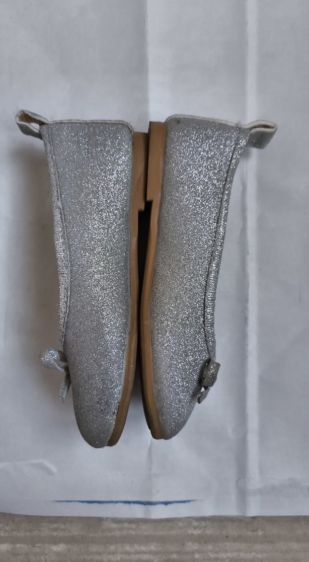 Kız Çocuk Gri Tokalı Babet Ayakkabı - Görsel 2