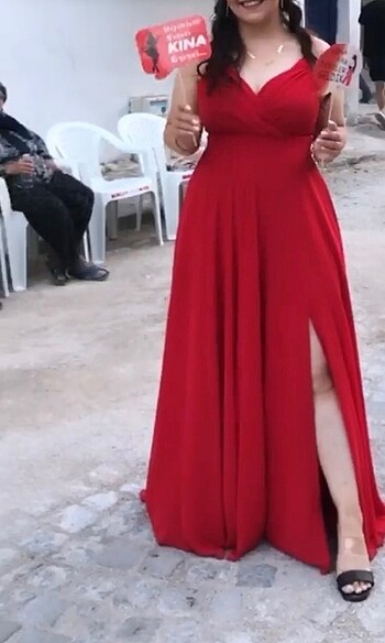 Kırmızı abiye