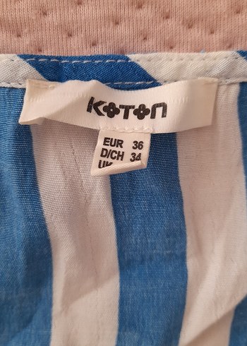 36 Beden Mavi Çizgili V Yaka Askılı Kadın Atlet