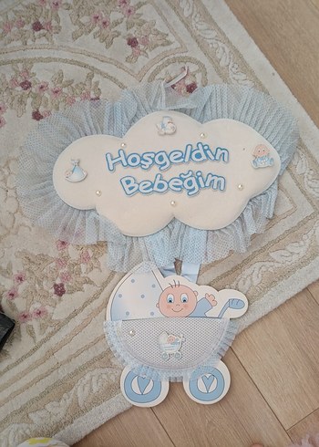 Mavi Bebek Kapı Süsü - Görsel 3