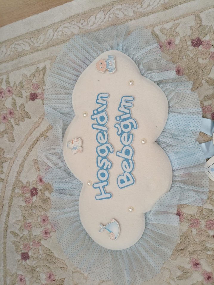 Mavi Bebek Kapı Süsü - Görsel 2