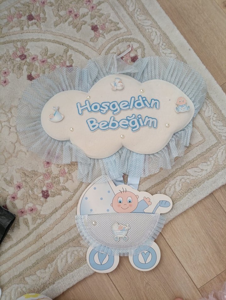 Mavi Bebek Kapı Süsü - Görsel 3