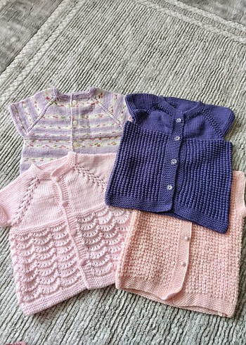 el örgüsü sıfır kız bebek yelekleri - Görsel 2