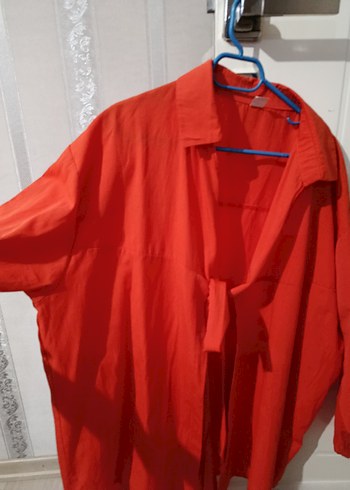 TuruncuUzun Kollu Keten Gömlek - Görsel 4