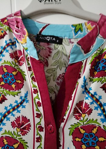 Çiçek Desenli Uzun Bohem Elbise - Görsel 4