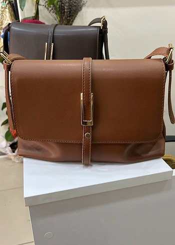 Zara Kahverengi Deri Kadın Çanta