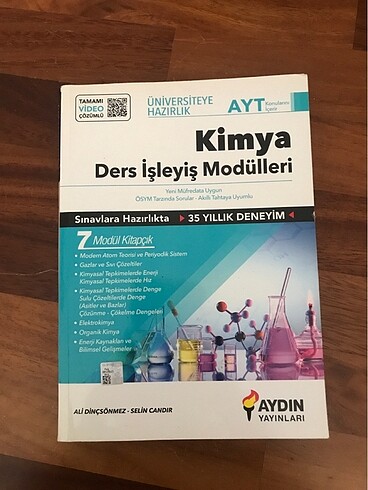 Aydın ayt kimya ders işleyiş modülleri