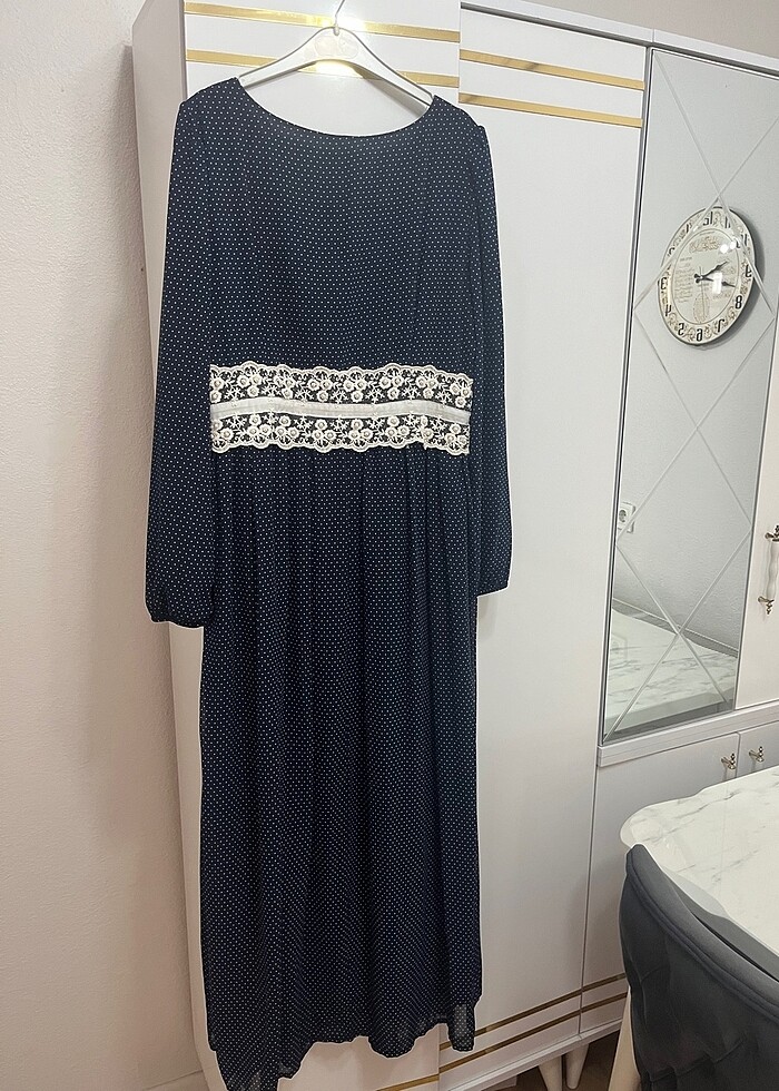 Puantiyelı elbise - Görsel 2