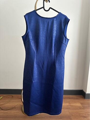 Simli Mavi Elbise - Görsel 3