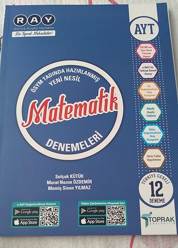 Toprak yayınları ayt matematik 12li deneme