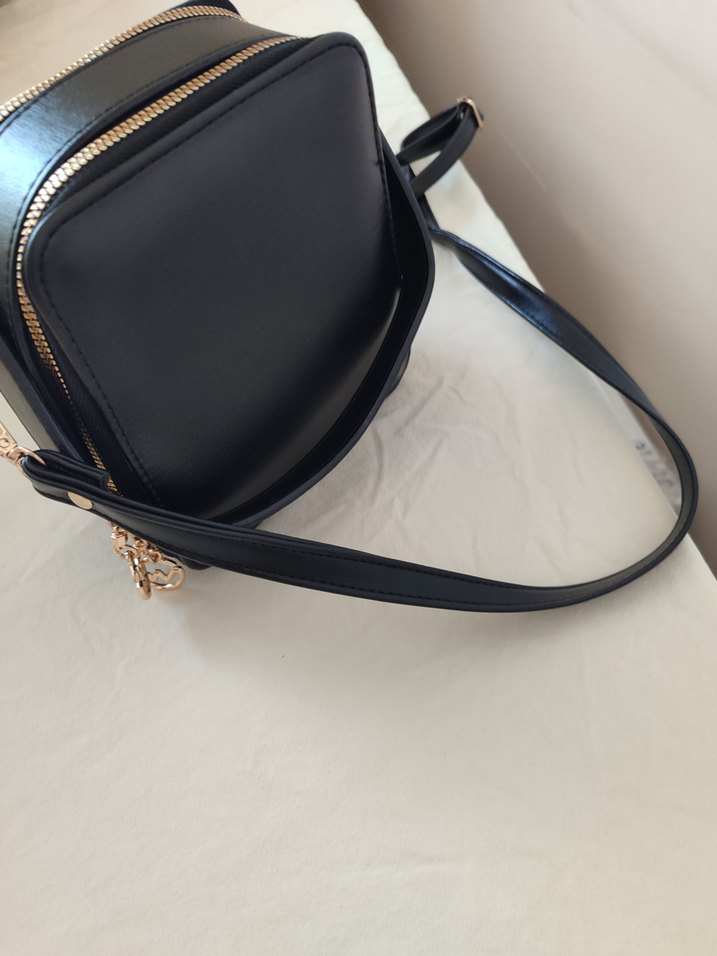 Diger Siyah Deri Kadın Çapraz Çanta - Görsel 4