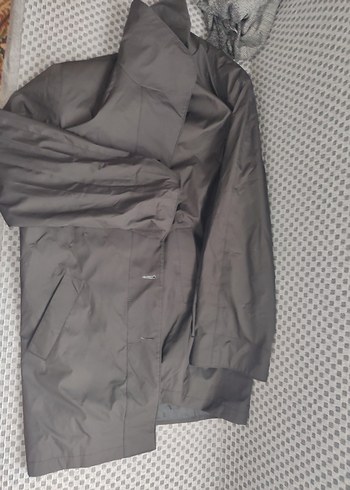 siyah Erkek Midi Boy Fermuarlı Yağmurluk - Görsel 2