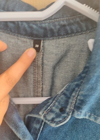 Uzun Kollu Kemerli Hamile Kot Tulum - Görsel 8