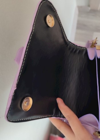 Pastel Mor Kadın Bel Detaylı Çanta - Görsel 5