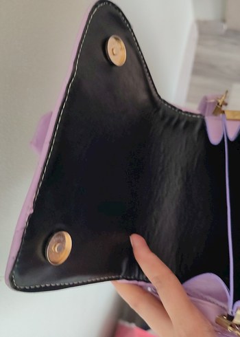 Pastel Mor Kadın Bel Detaylı Çanta - Görsel 6