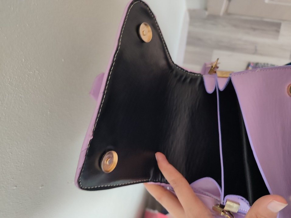 Pastel Mor Kadın Bel Detaylı Çanta - Görsel 5