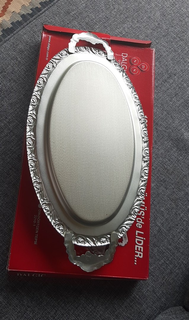 gümüş  nişan tepsisi - Görsel 3