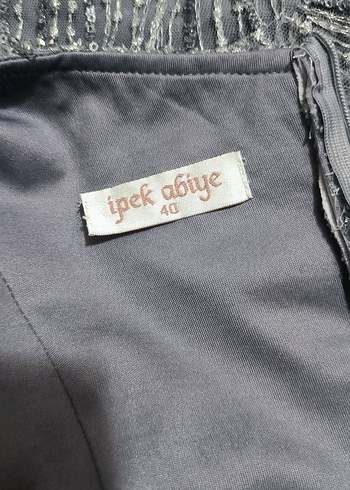 Gri Drapeli Uzun Elbise - Görsel 2