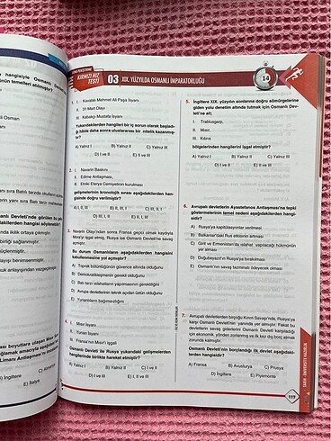 Beden Renk hız ve renk yayınları ayt tarih soru bankası