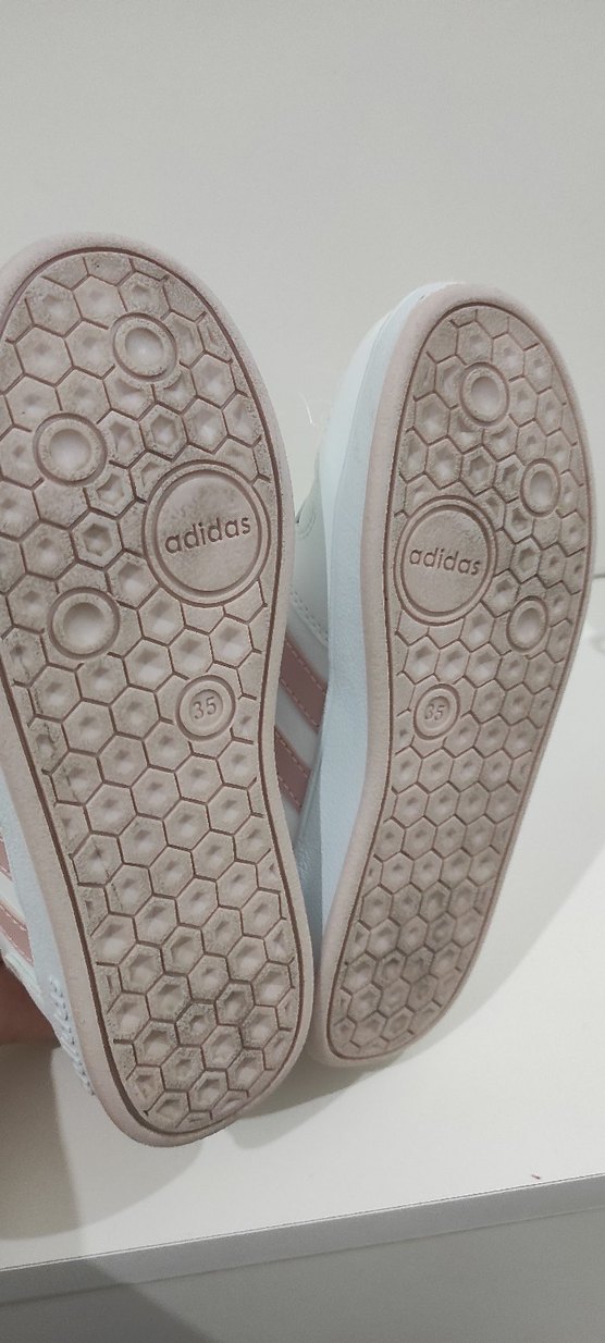 Kız Çocuk Beyaz Adidas Spor Ayakkabı - Görsel 4