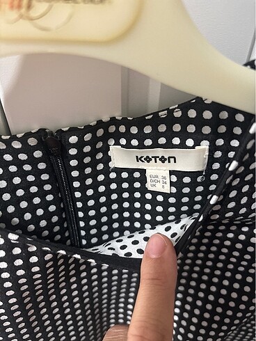 Koton klasik elbise - Görsel 5