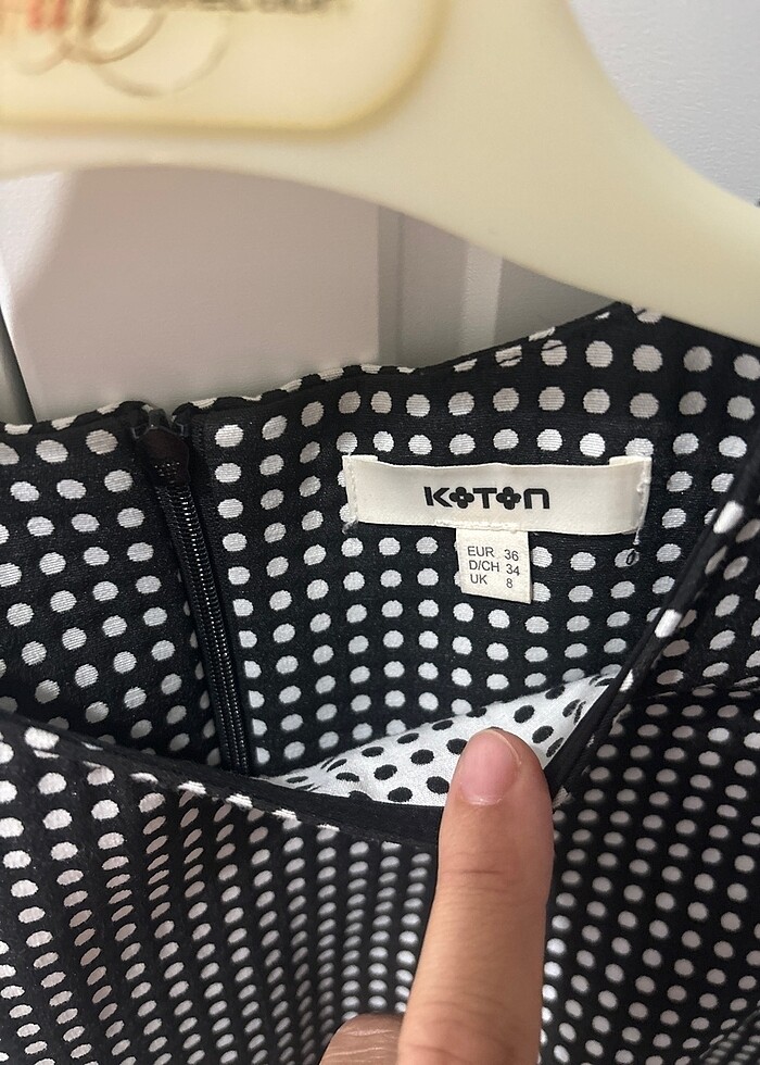 Koton klasik elbise - Görsel 5