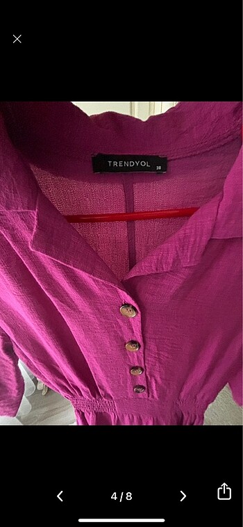Trendyol milla fuşya elbise - Görsel 5
