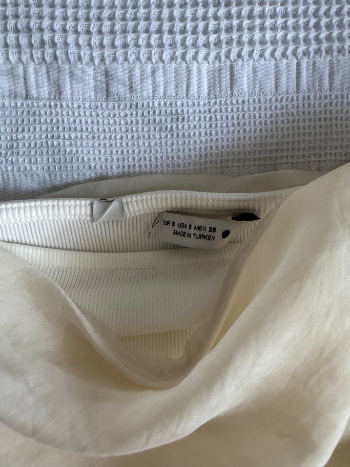 Zara straplez crop top - Görsel 3