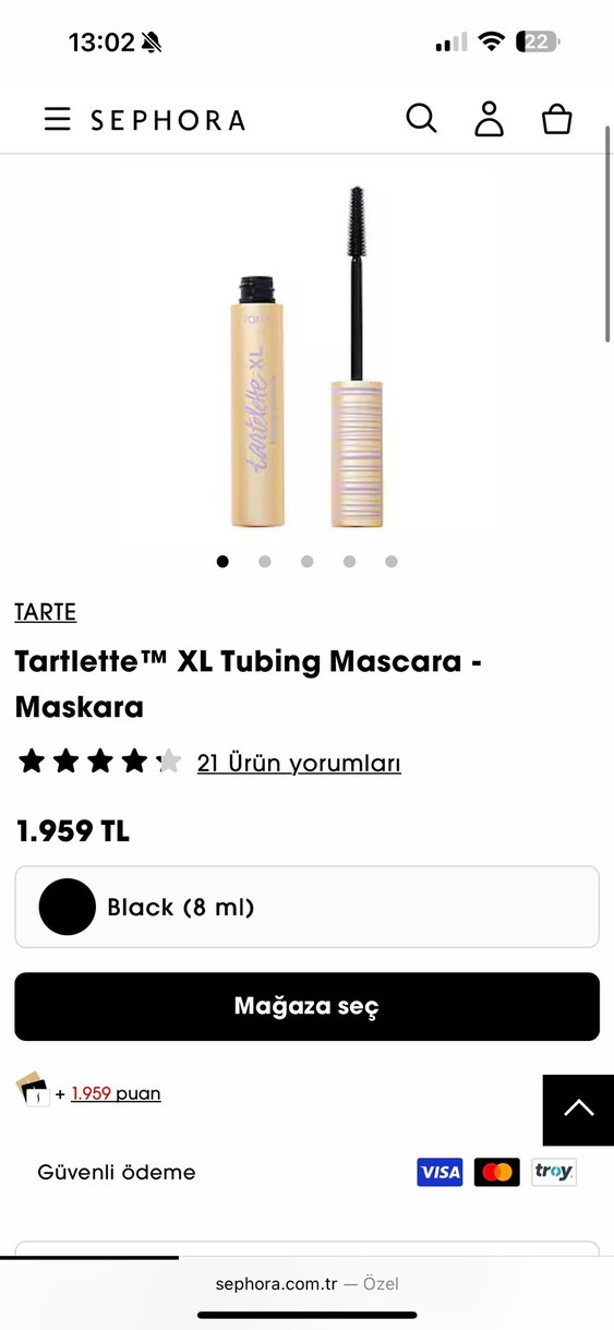 Tartlette XL Tubing Mascara - Maskara RİMEL BLACK SİYAH - Görsel 3