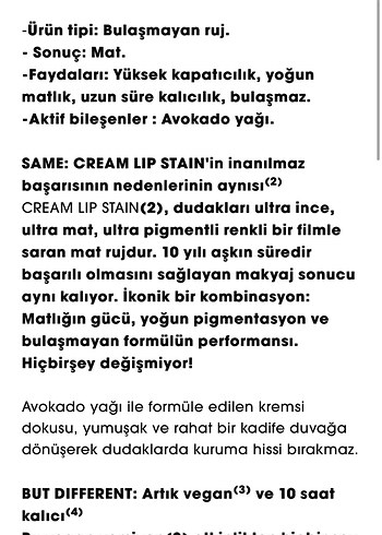 Beden pembe Renk Sephora Cream Lip Stain Bulaşmayan Kadife Ruj Mat Likit ruj 13