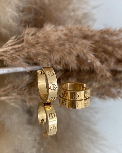 Cartier çelik küpe