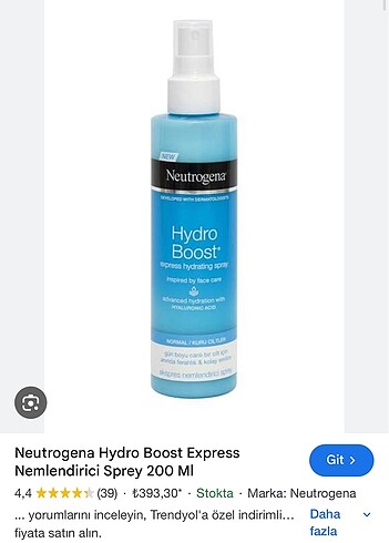 Neutrogena Neutrogena Hydro Boost Express Nemlendirici Sprey 200 ml