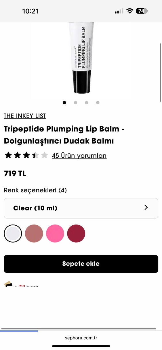 THE INKEY LIST Tripeptide Plumping LipBalm dudak Dolgunlaştırıcı - Görsel 3