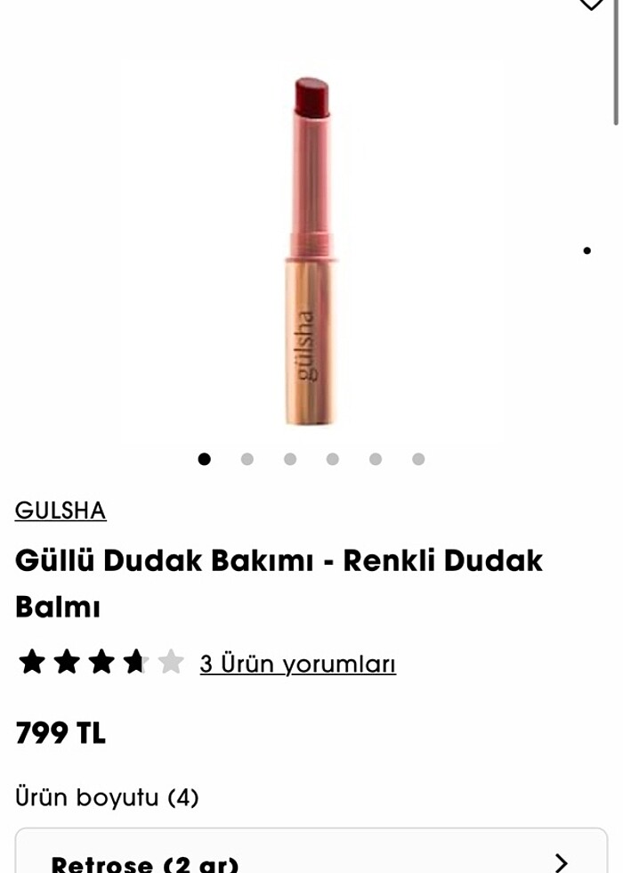 GULSHA Güllü Dudak Bakımı - Renkli Dudak Balmı - Görsel 4