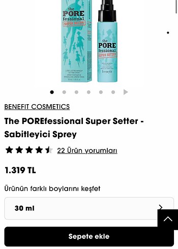 BENEFIT Mini The POREfessional Super Setter Sabitleyici Sprey - Görsel 3