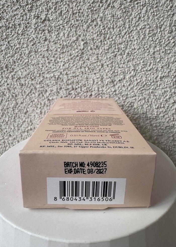 Gülsha Gül Özlü Göz Kremi - Eye Perfector Cream - Görsel 3