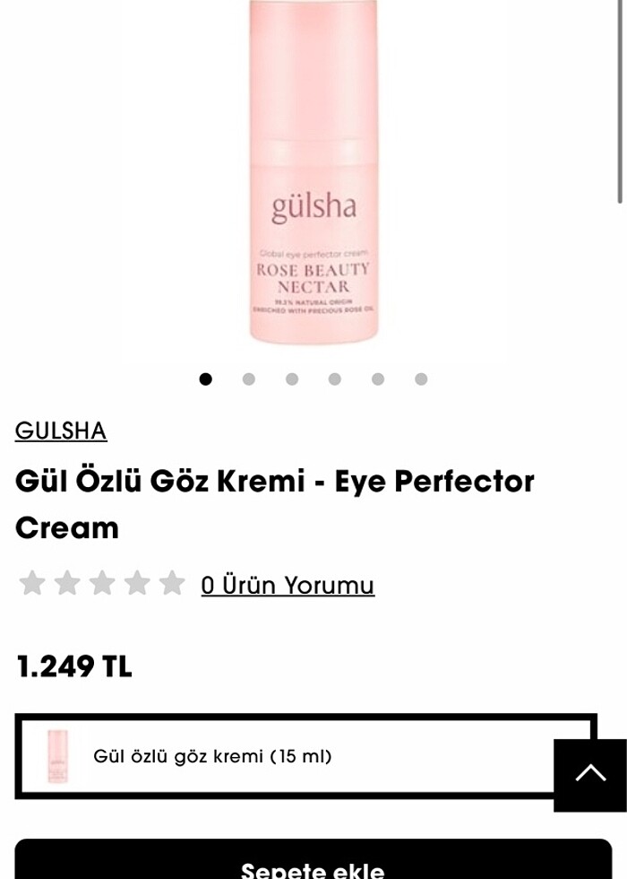 Gülsha Gül Özlü Göz Kremi - Eye Perfector Cream - Görsel 4