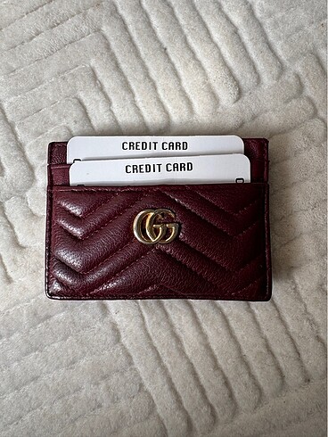 gucci bordo gold kartlik 11.2×7.5 cm
