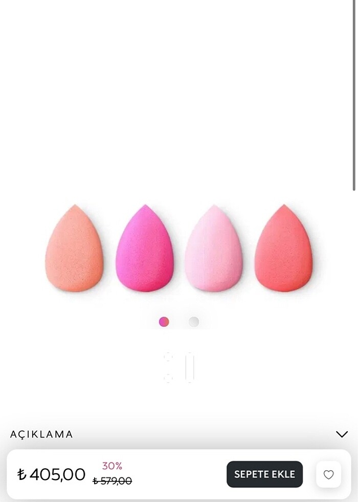 Kiko mini blender kit makyaj süngeri - Görsel 2