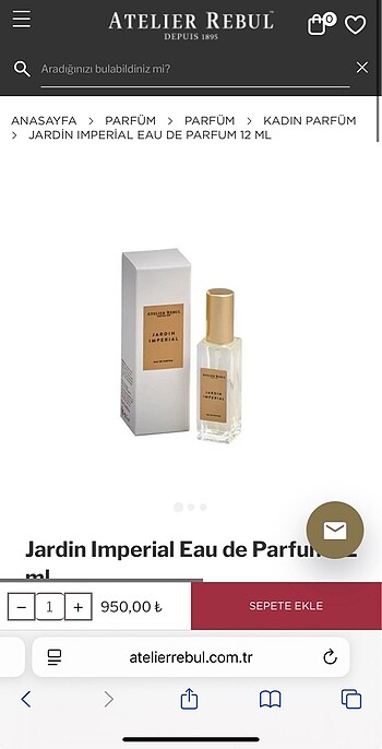 Beden ATELIER REBUL Jardin Imperial seyehat boyu - Eau De Parfum 12 ml