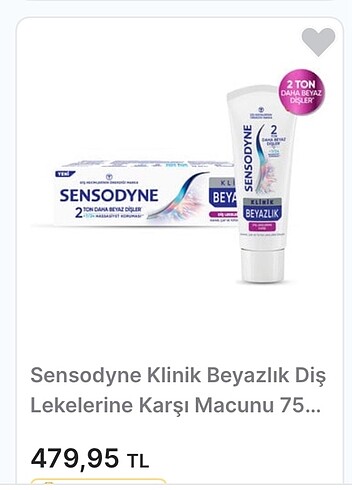 Diğer Sensodyne Diş Macunu Klinik Beyazlık Diş Lekesi 75 ml