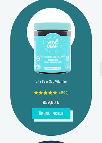 Vita Bear Saç Vitamini - Görsel 2